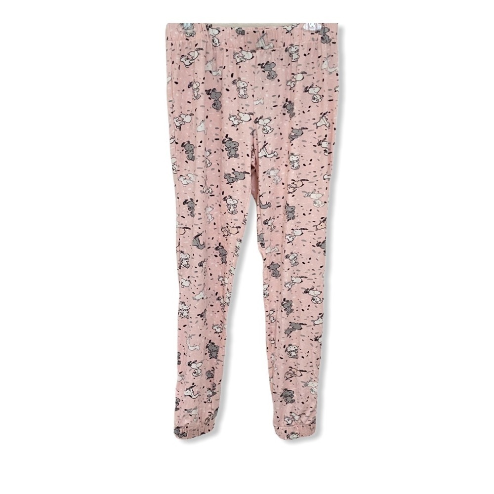 Munki Munki Peanuts Snoopy Pink Pj Joggers Small